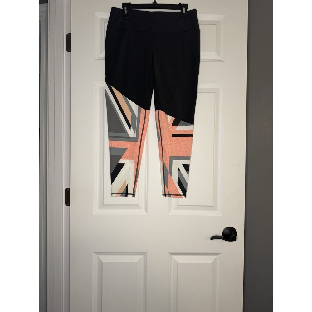 Sweaty Betty The Power 7/8 Leggings Union Jack Print Large